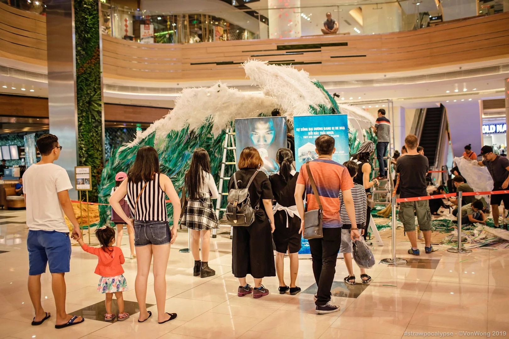 Strawpocalypse is currently installed at Estella Place in Ho Chi Minh City,