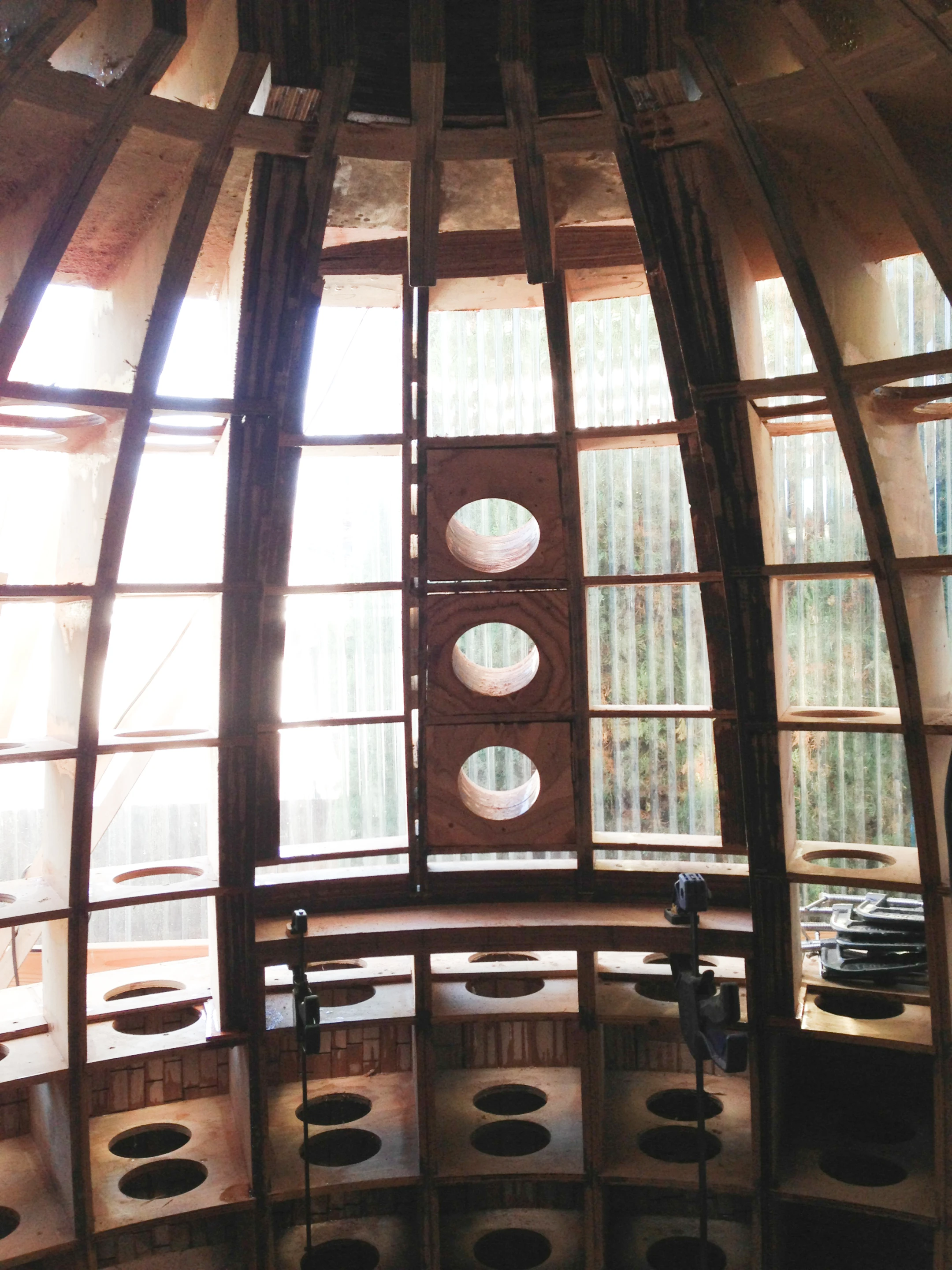 Photo of the interior shell beginning to take shape (Photo: Chris Robinson)