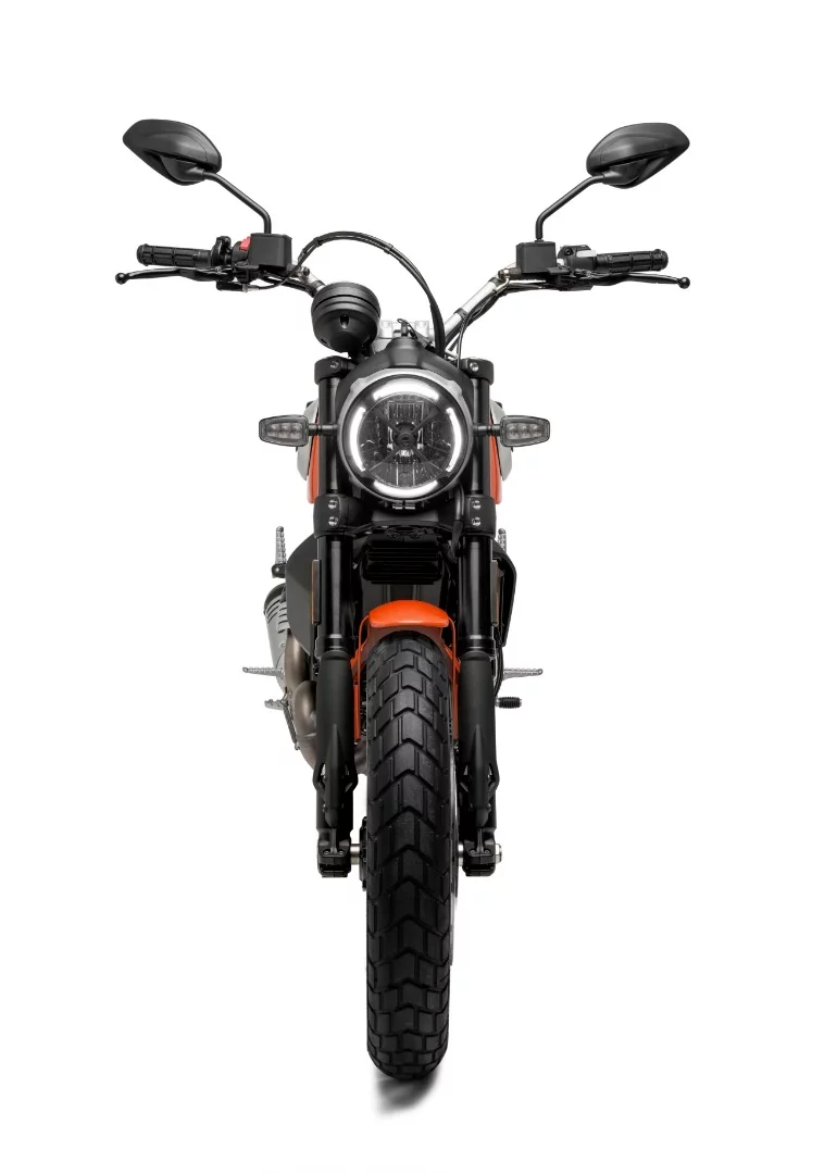 2019 Ducati Scrambler "Joyvolution": X-ed out headlight is a call back to 70s-era racing