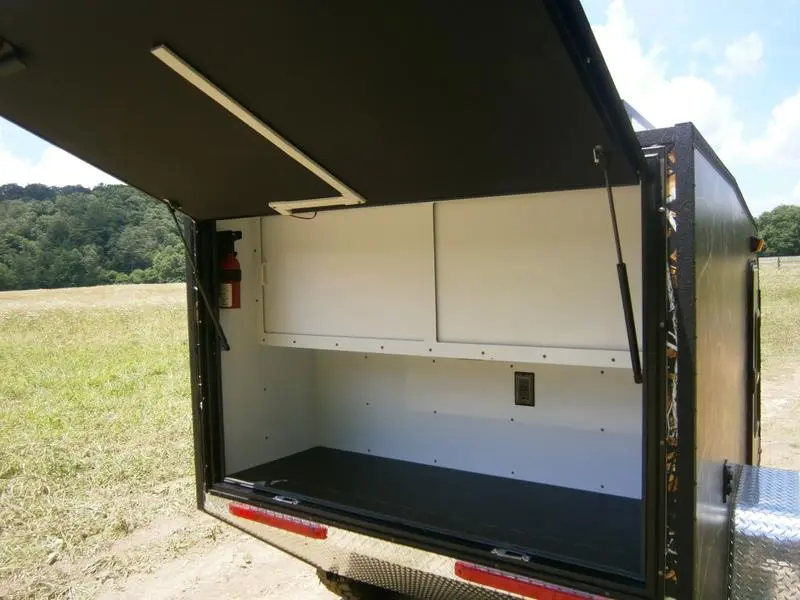 The trunk doesn't have built-in kitchen amenities like some other campers, but it has plenty of space to add your own