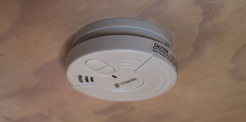 Most home smoke detectors use a particle of radioactive americium-241 to ionize smoke particles