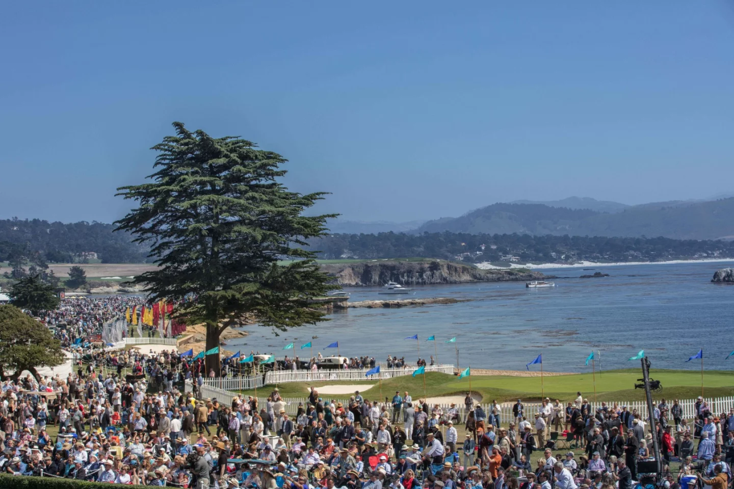 The 17th and 18th holes of the Pebble Beach Golf Course have been the home of the Pebble Beach Concours d'Elegance since the mid-1950s