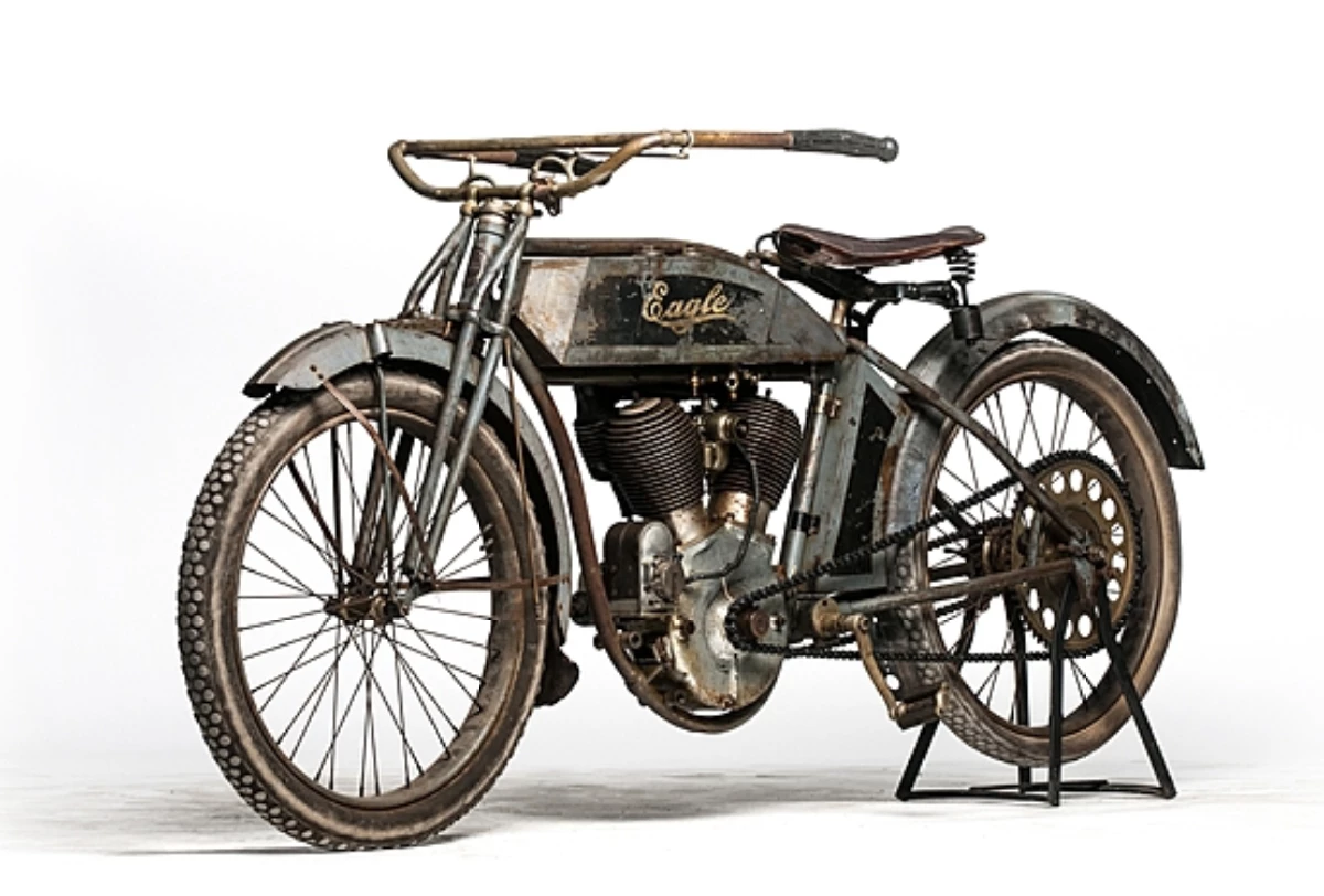 This 1914 Eagle Twin (Lot F58) is estimated to fetch between $75,000 and $100,000