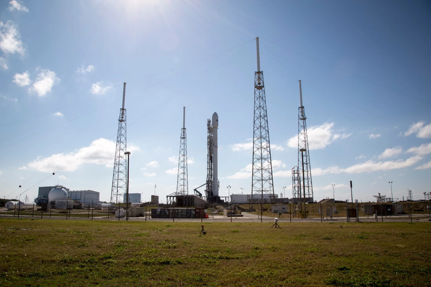 SES-9 on the launch pad