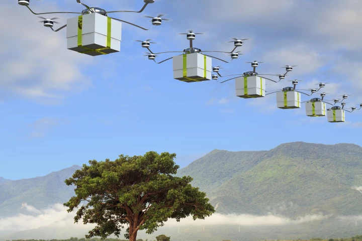 Delivery drones may be better used over shorter distances, when the environment is concerned