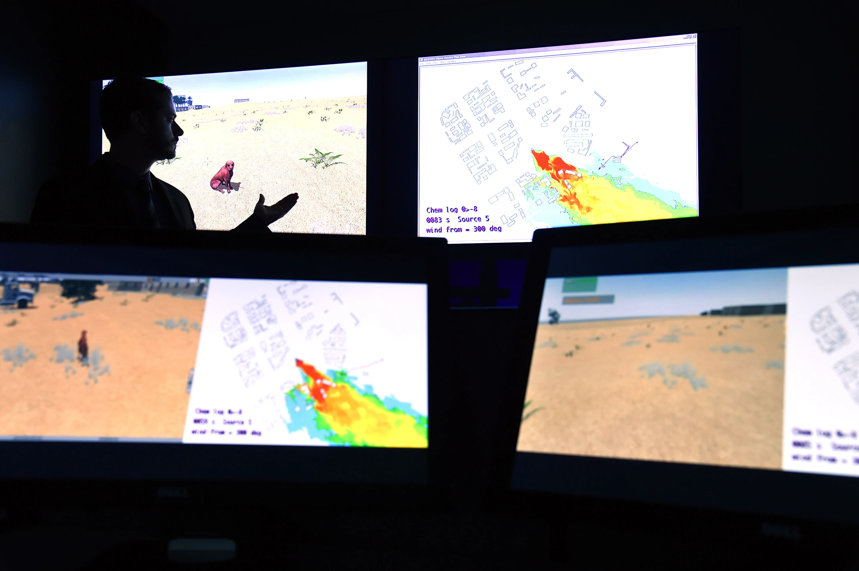 The Rover program provides handlers the information they need to help figure out subtle dog cues while looking for IEDs (Photo: U.S. Naval Research Laboratory)