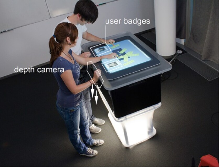 The Bootstrapper system is designed to identify users of tabletop computer systems
