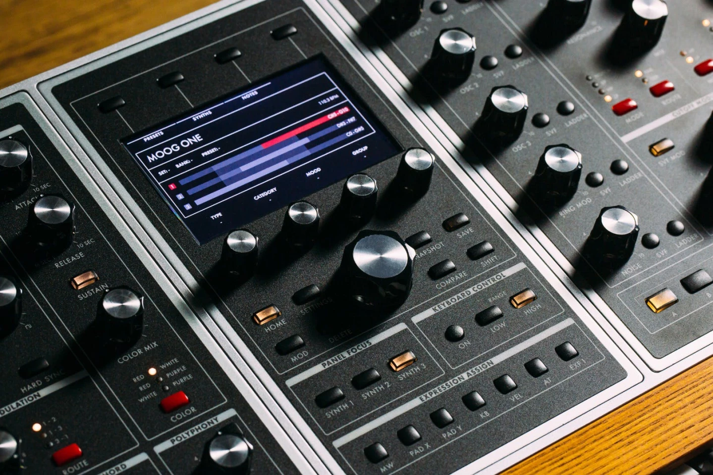Moog's first analog polysynth for over 35 years, the Moog One