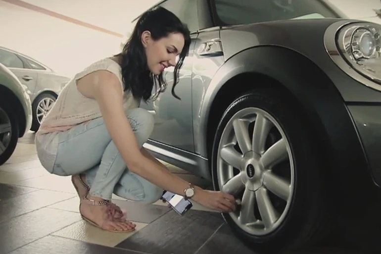 Installation of the Fobo TPMS is as simple as replacing the tire cap on each wheel then syncing up with the installed app