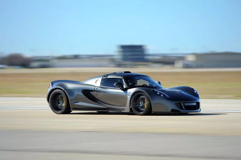 The Hennessey Venom GT that set a new world record by going from 0-300 km/h in 13.63 seconds