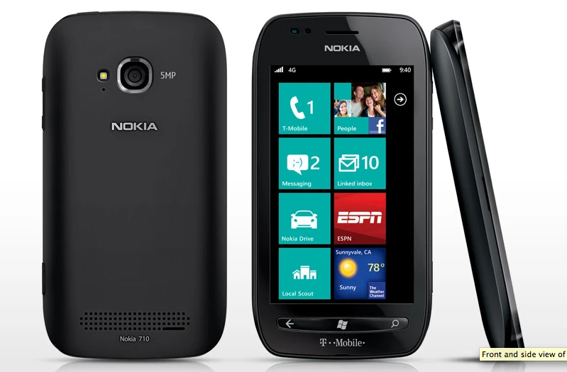 The Lumia 710 will be the first Nokia-branded Windows Phone in the U.S.