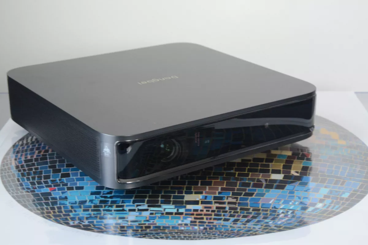 Despite its compact proportions, the Atom throws bright and sharp big screen HD visuals served up by Google TV