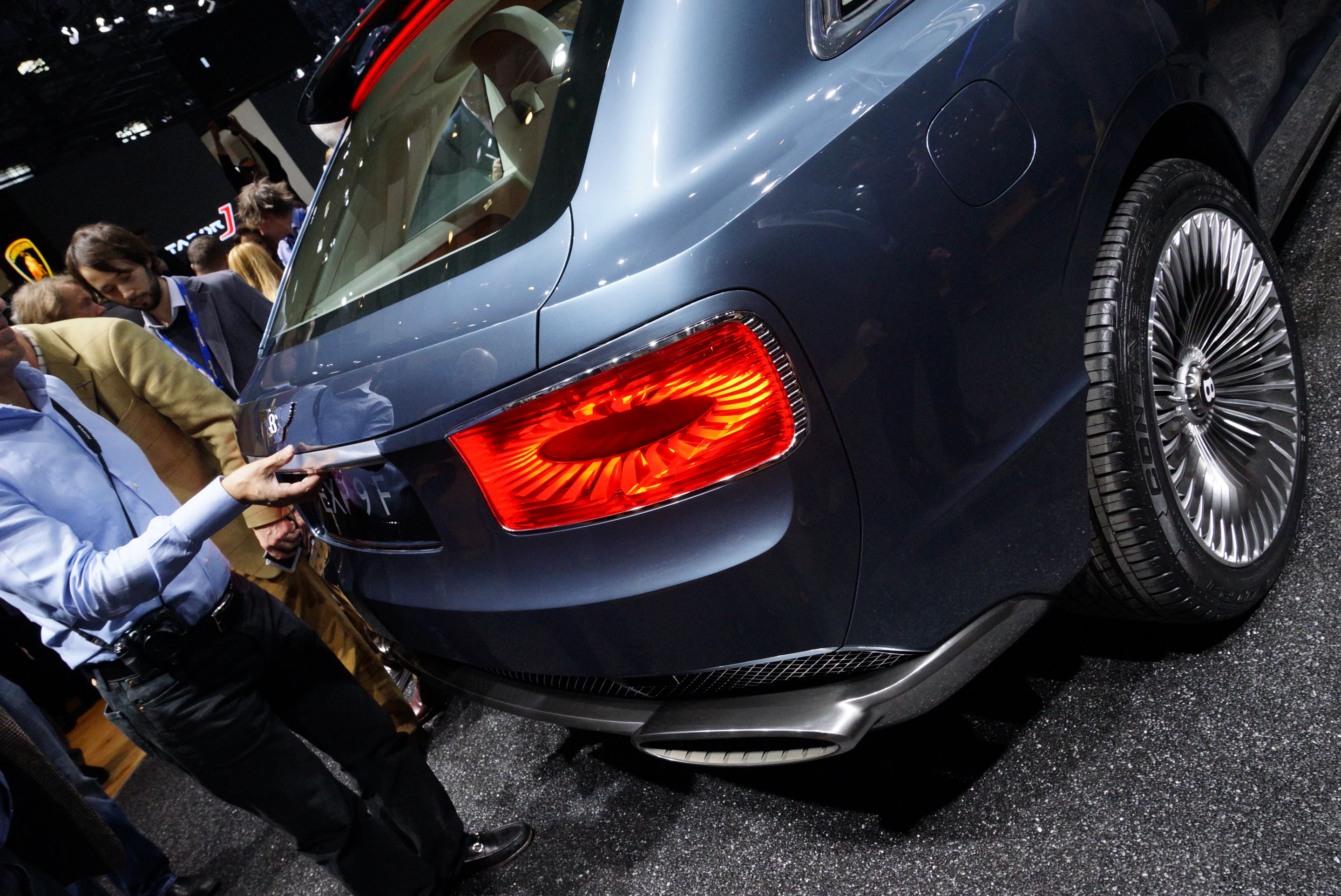 The Bentley EXP 9 F at the Geneva Show