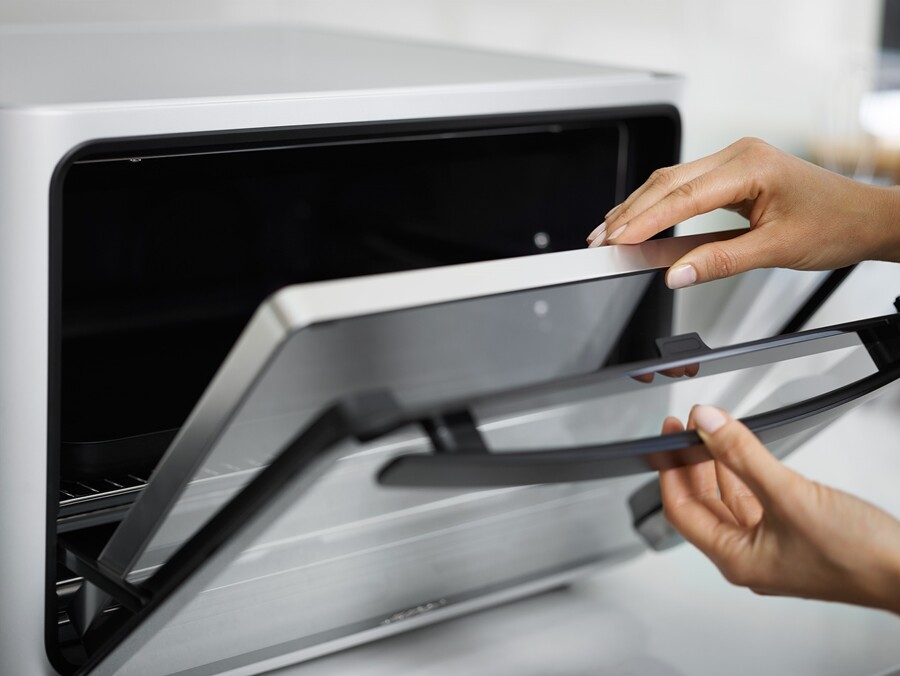 The June Intelligent Oven is designed to be easily cleaned