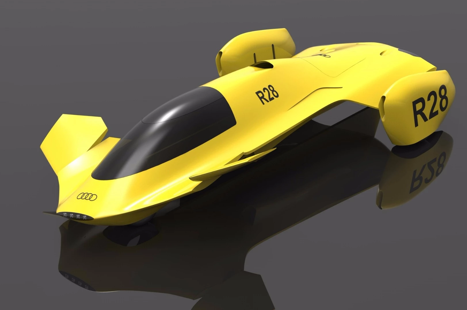 This Australian Audi concept tilts around corners, and makes use of aeronautical aerodynamics principals