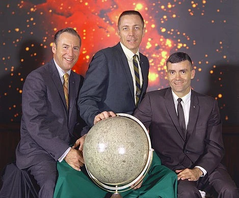 Left to right: Lovell, Swigert, Haise