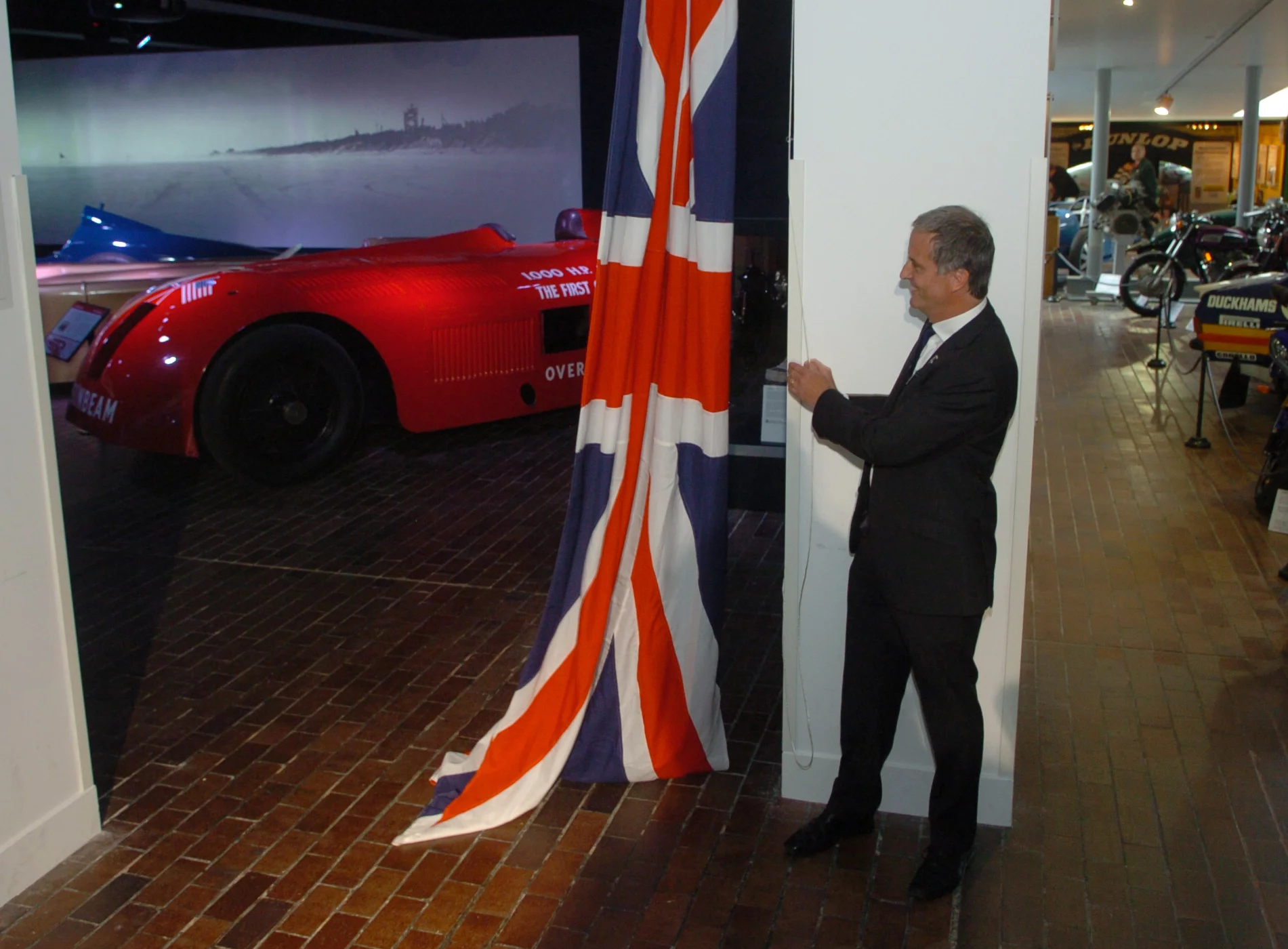 Don Wales opening the museum