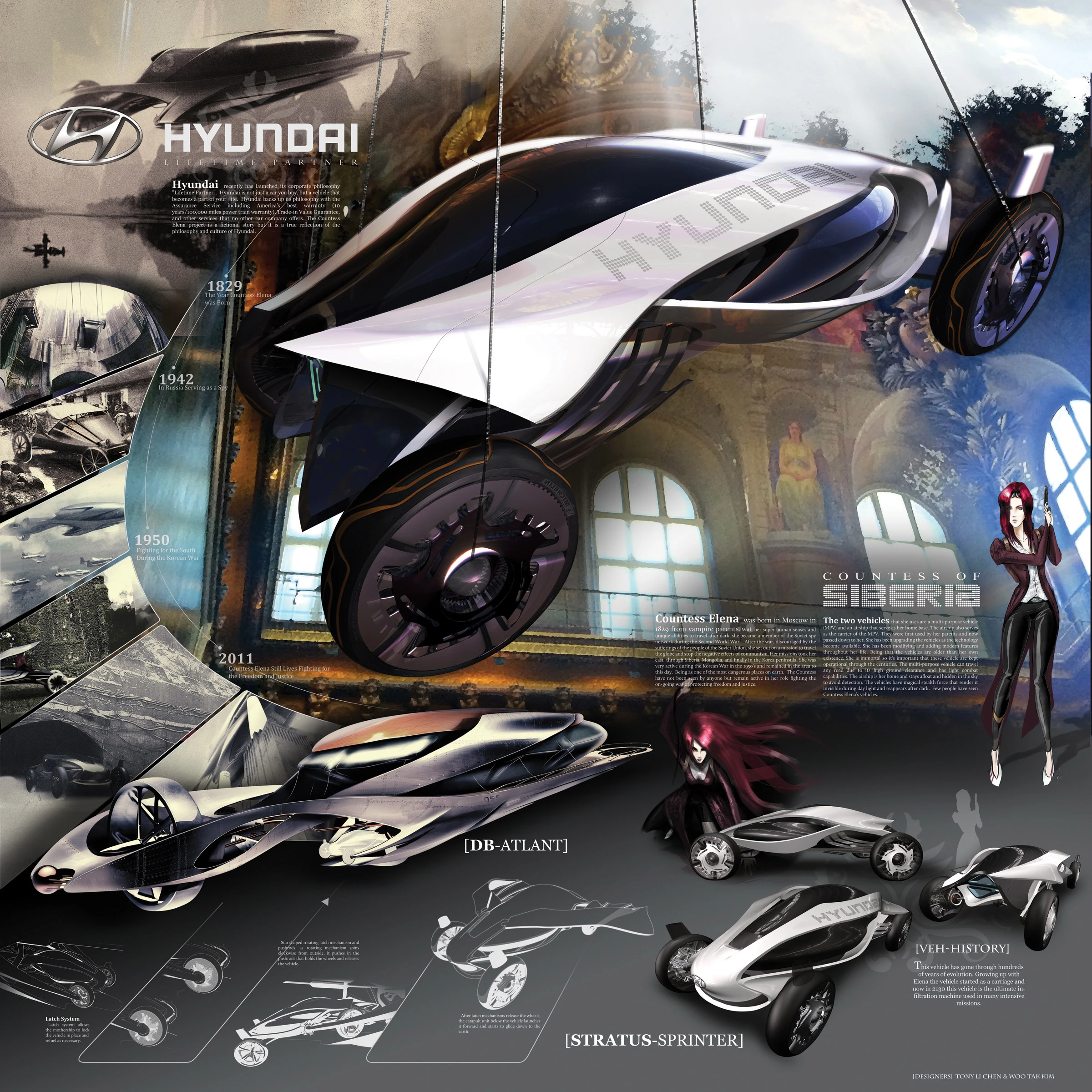 Mulitple views of the Stratus Sprinter (Image: Hyundai Design North America)