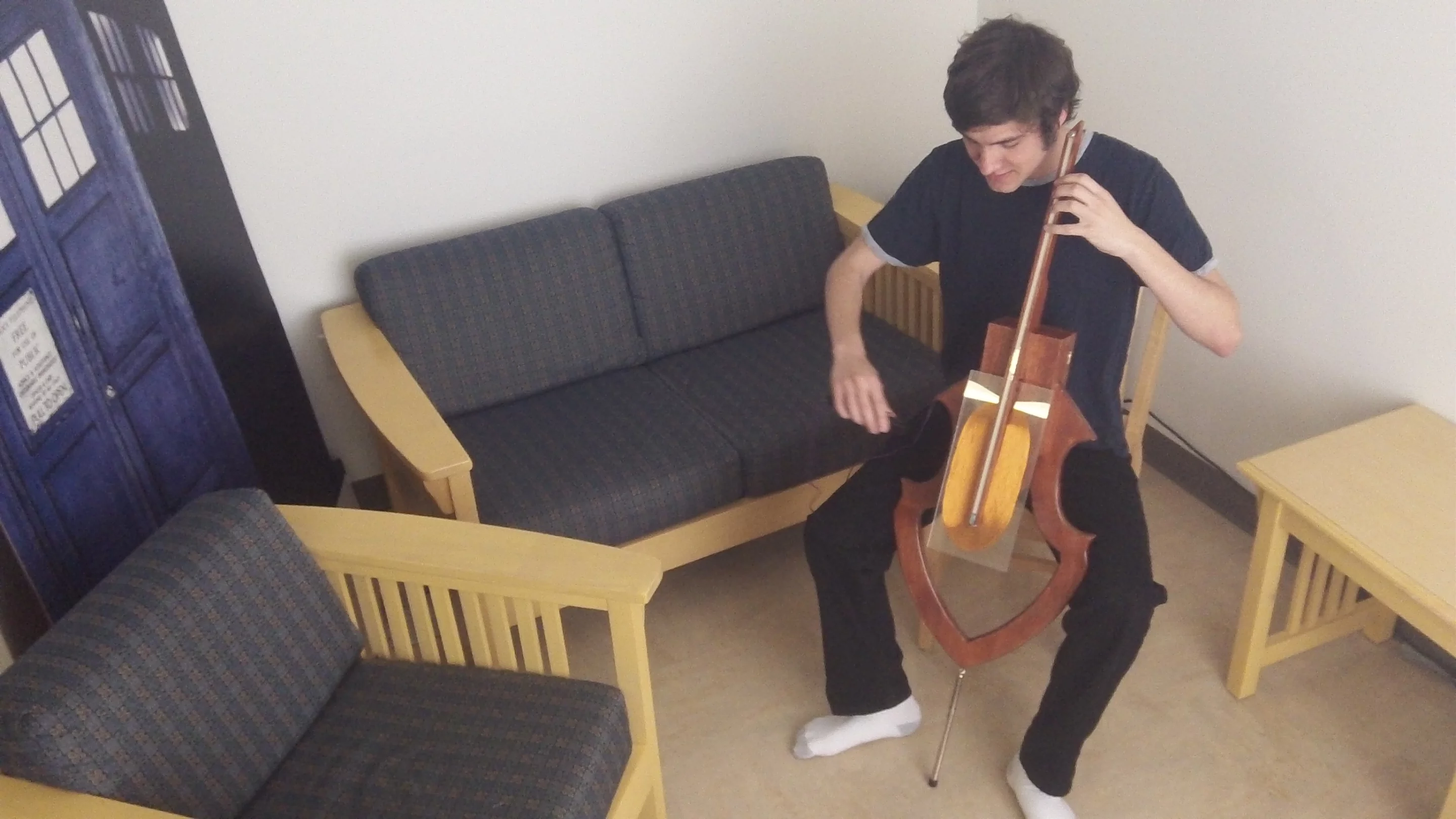 Electrical engineering student David Levi is about to embark on the first production run of his Magnetic Cello