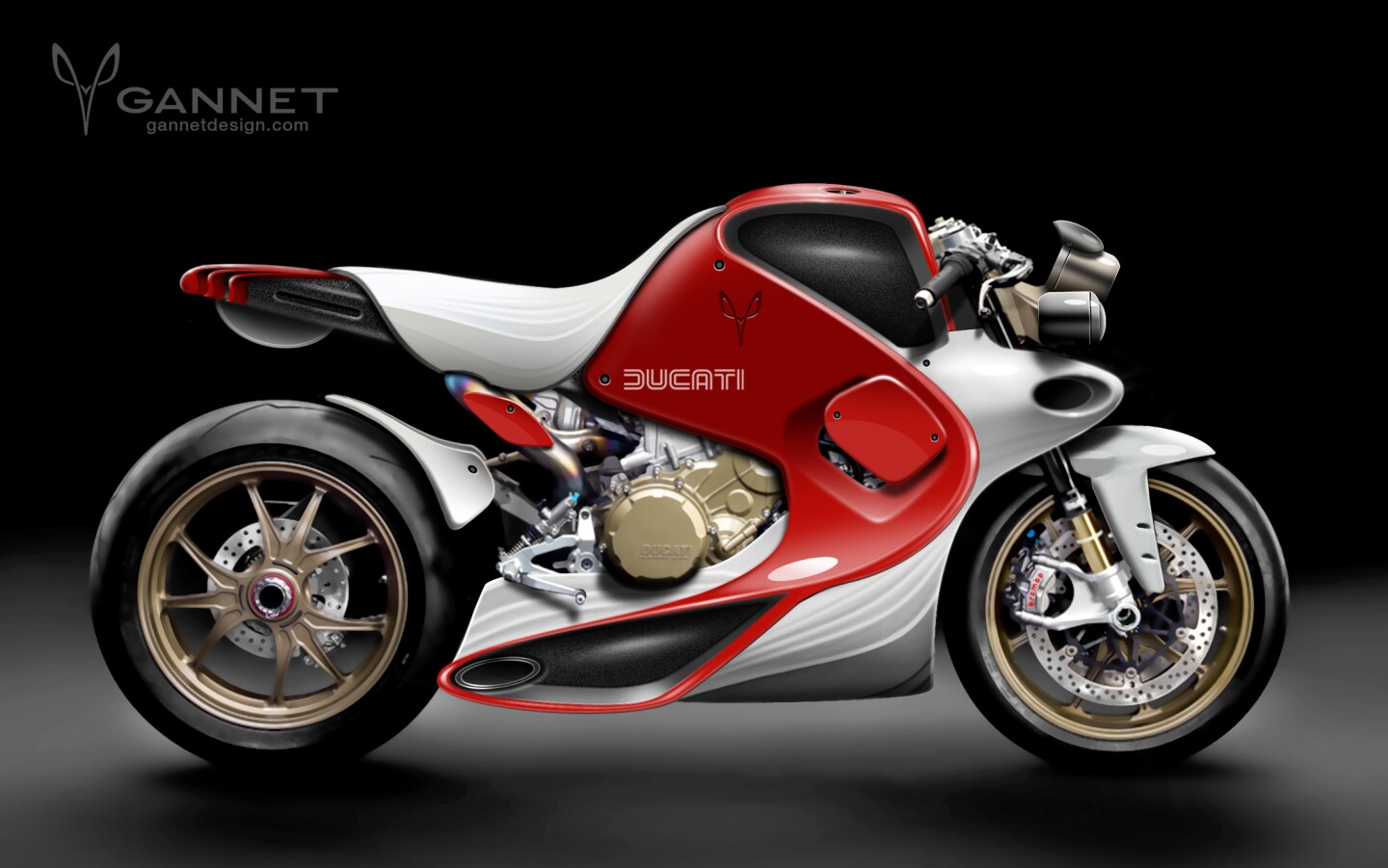 Gannet's Ducati Superleggera concept explored a new form language of fluidity and flowing surfaces