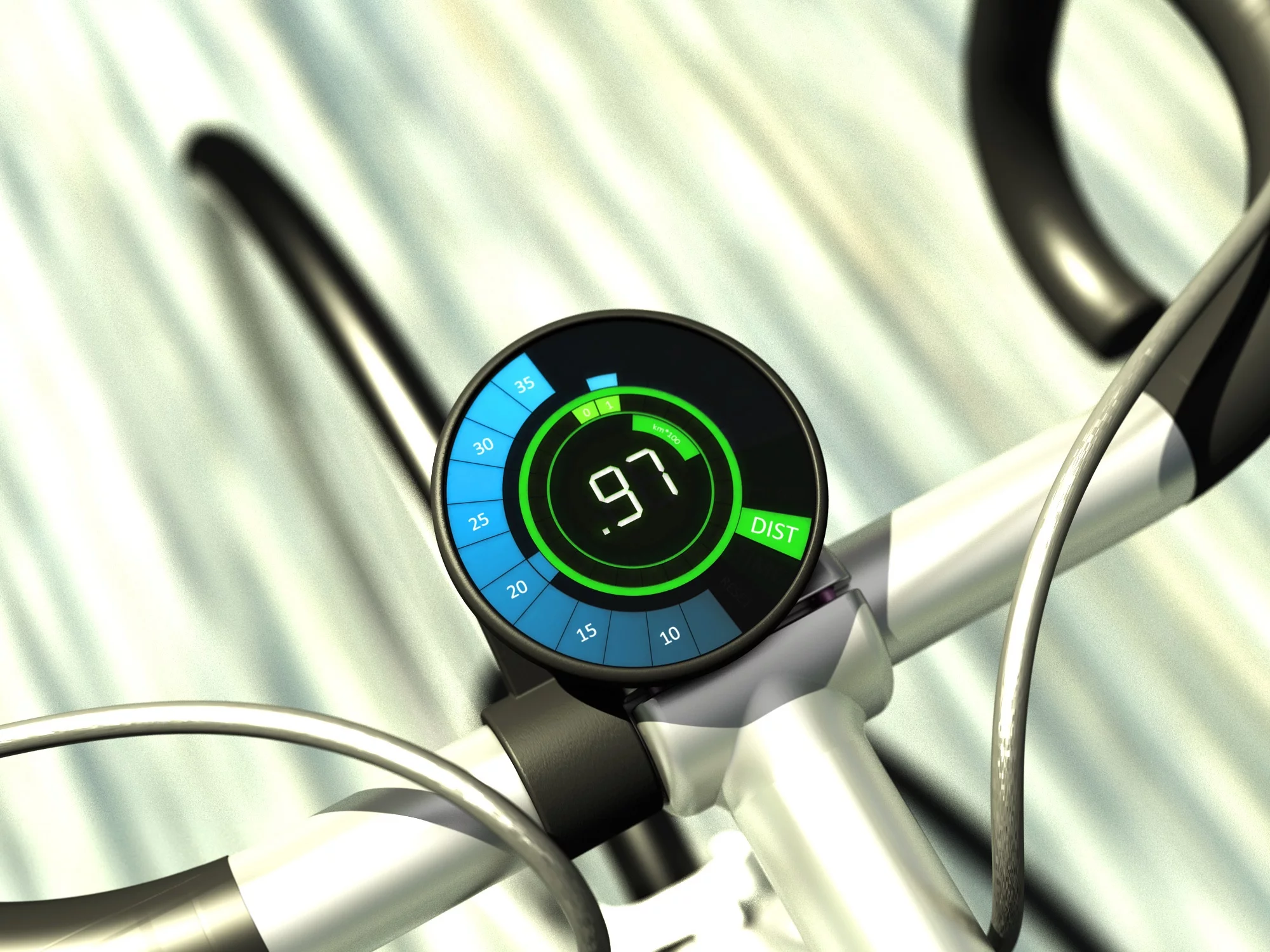Liquavista's electrowetting display in use on a cycling computer