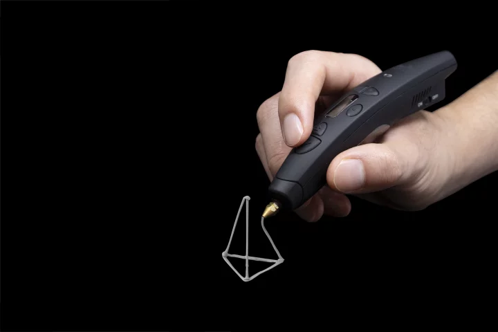 The 3Doodler Pro+ can print in metal, wood and nylon as well as plastics