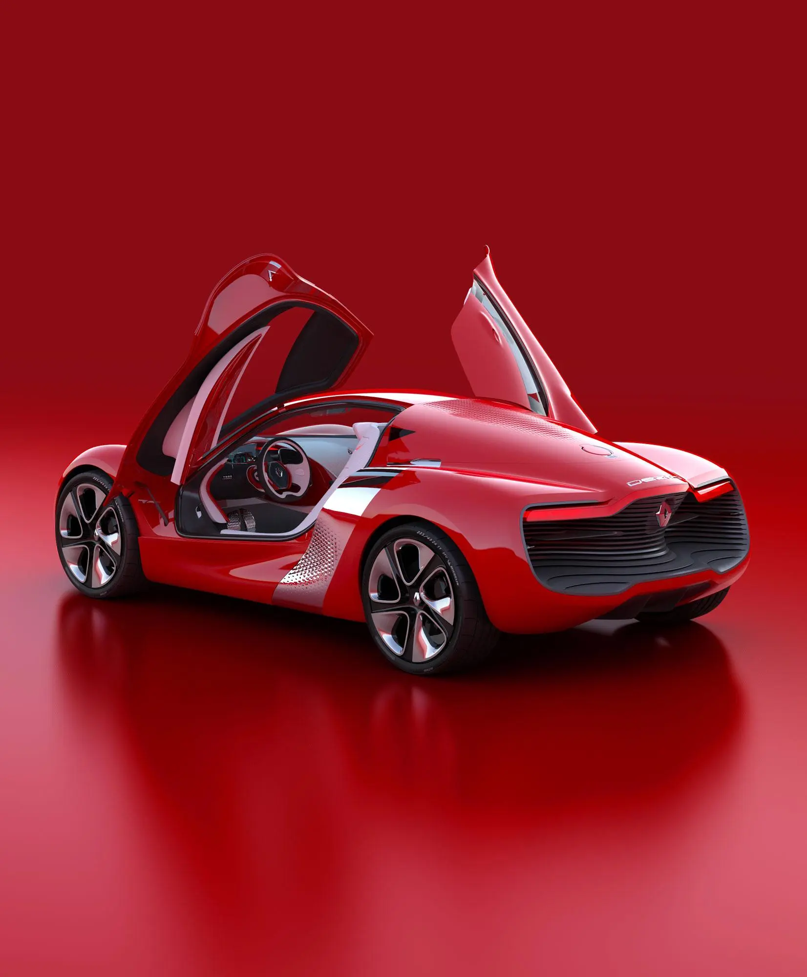 The Renault DeZir concept electric vehicle