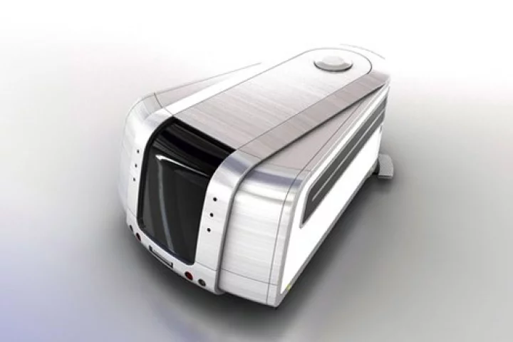 Odorico Pordenone expandable trailer by Jakub Novak - rear view