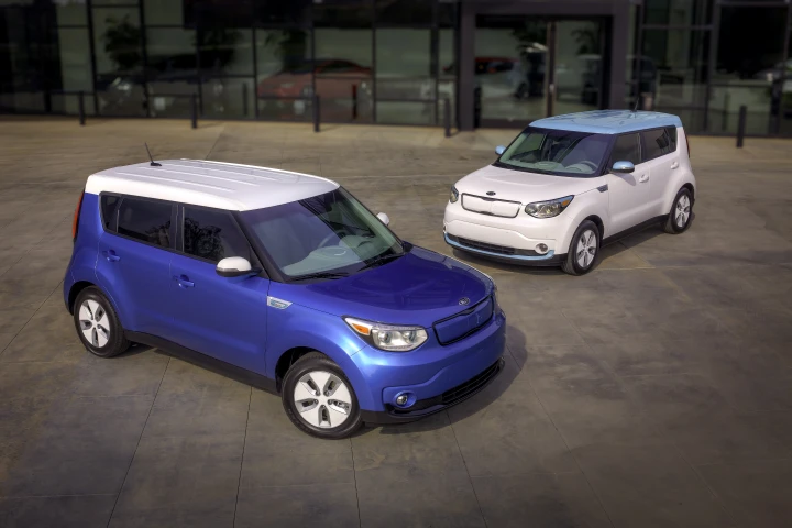 The Soul EV that debuted at the 2014 Chicago Auto Show