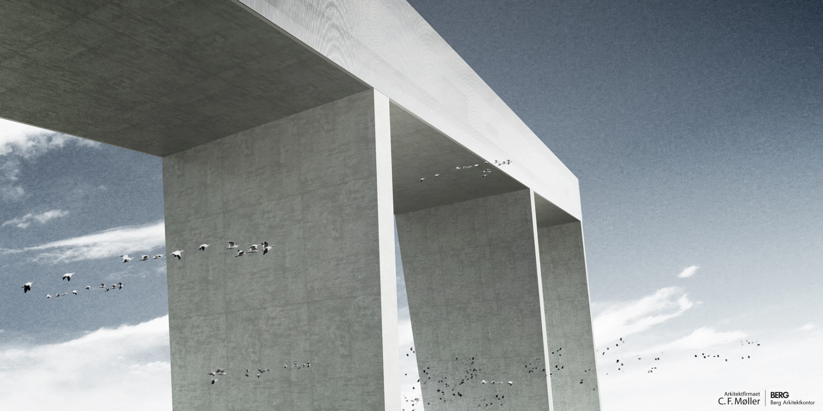 The park may be the biggest in the world but the architects also hope to make it the greenest (image from CF Moller)
