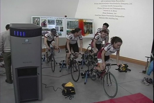 Bicycle Powered SupercomputerPhoto: Joe Sousa/SiCortex