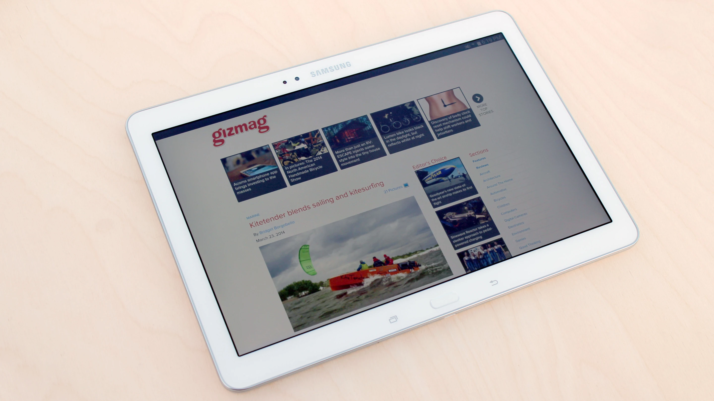 Gizmag reviews the Samsung Galaxy Tab Pro 10.1
