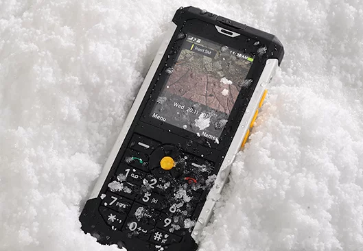 The Cat B100 can operate in temperatures down to -25ºC