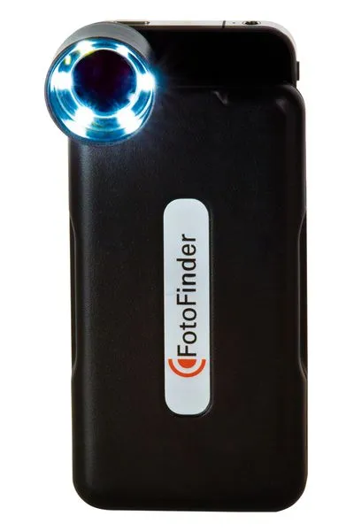 The handyscope lens features built-in LEDs
