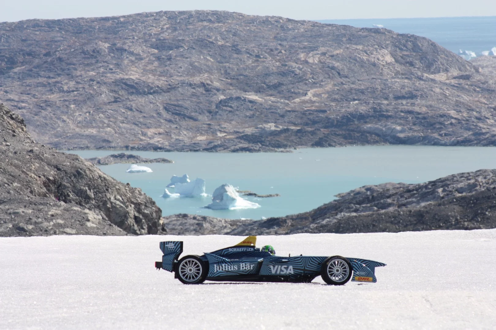 Taking a moment to admire the scenery in Greenland