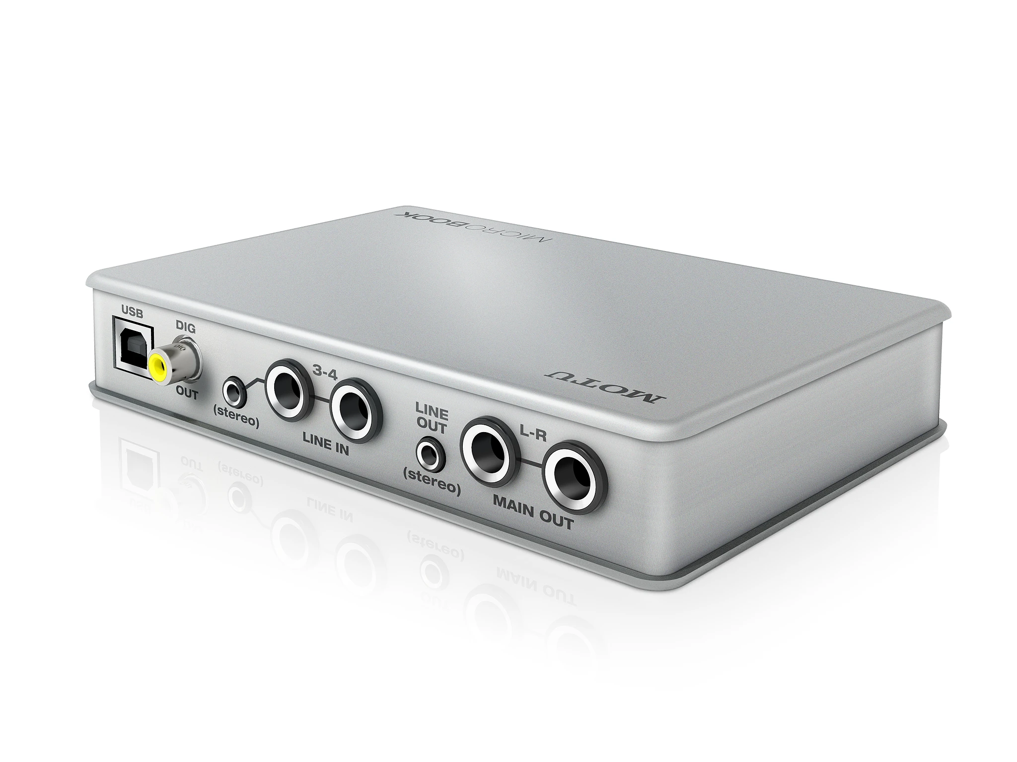 Audio is output via balanced TRS quarter-inch main outs, stereo "mini" line out, S/PDIF digital out, and phones