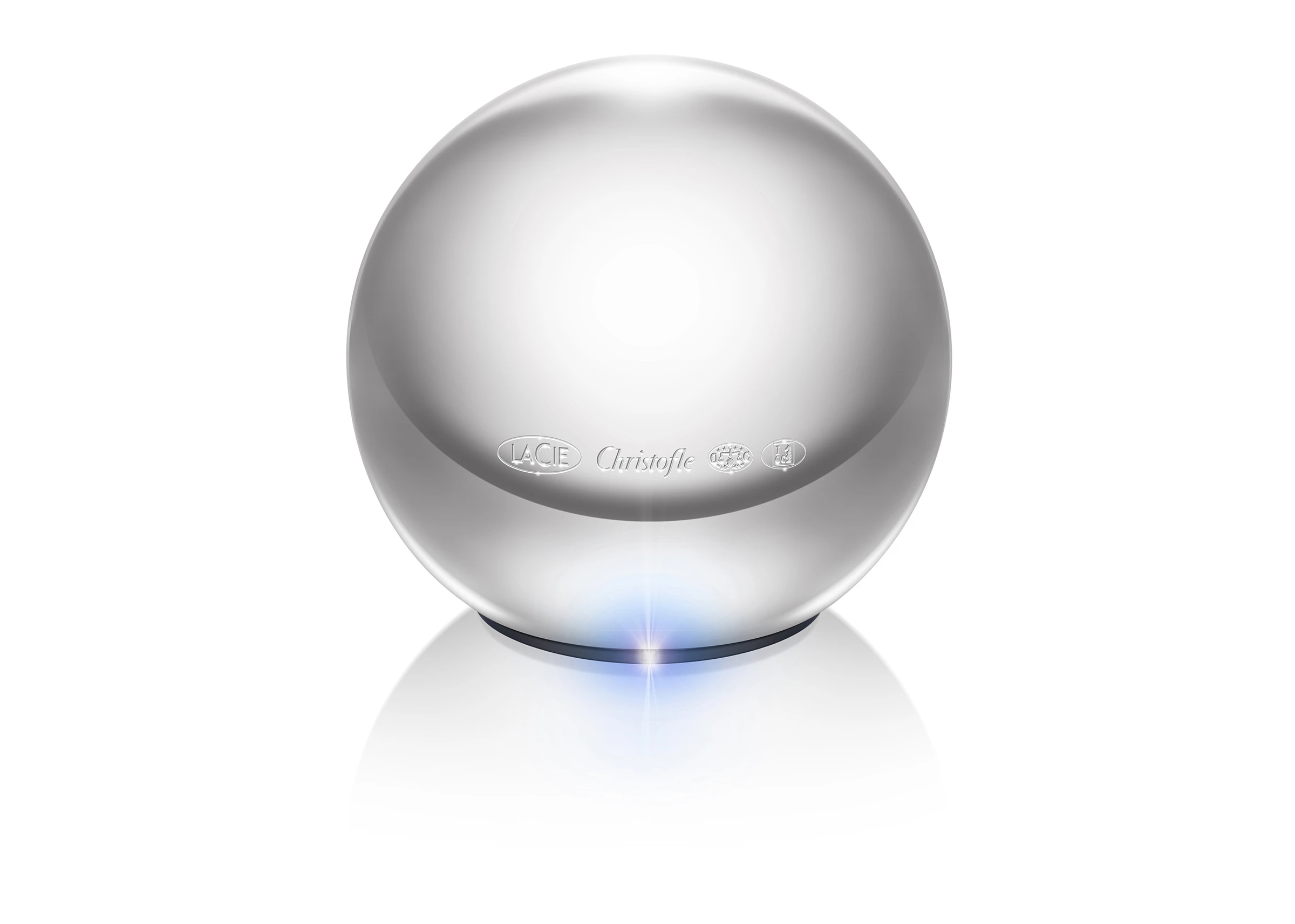 The LaCie Sphère packs a 1 TB drive inside a shiny sphere