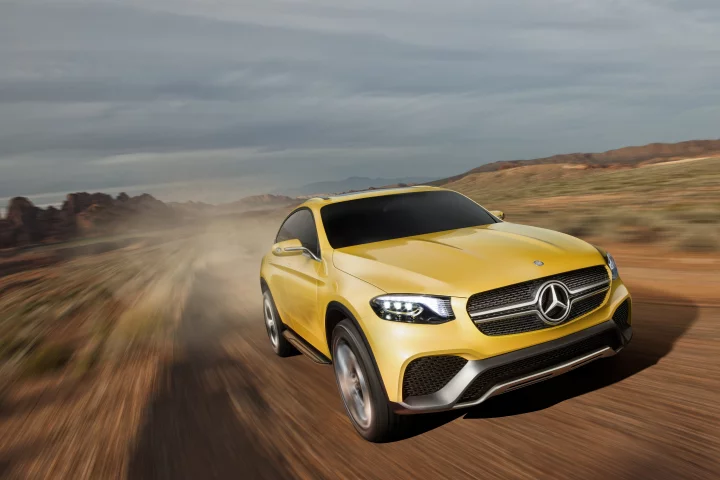 The Mercedes-Benz Concept GLC Coupé blends the SUV and the coupé