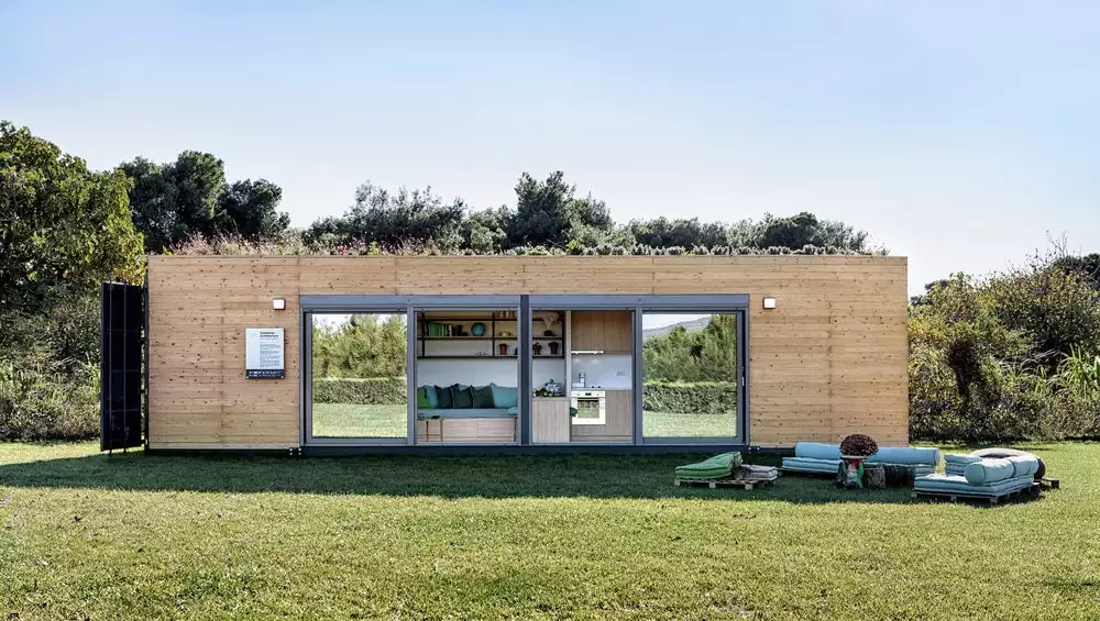 Athens, Greece-based firm Cocoon Modules offers an attractive take on the shipping container house with this eponymous dwelling