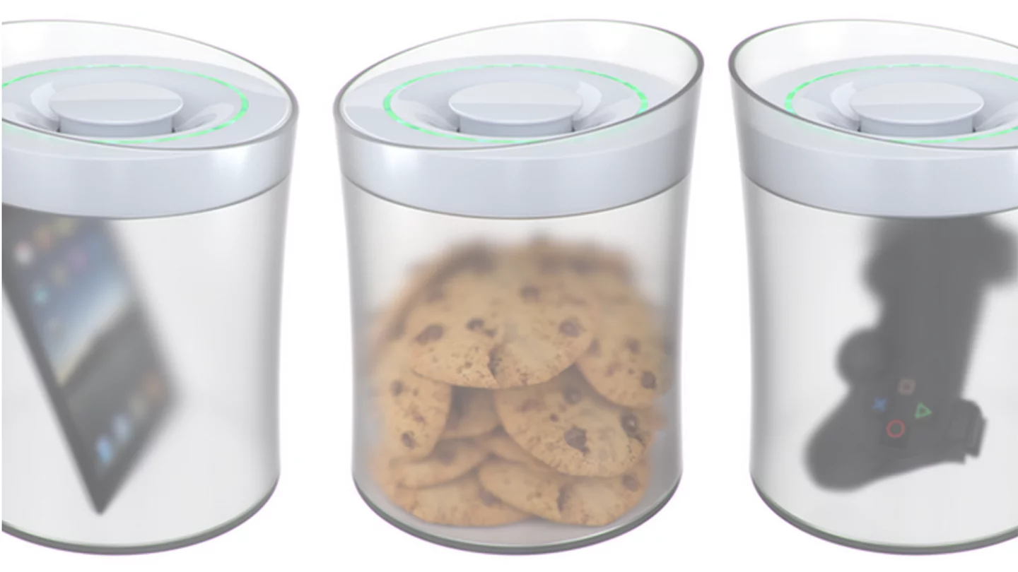 Users can put whatever they like inside the kSafe, providing it fits inside the round 186 x 196 mm (7.3 x 7.7 in) container