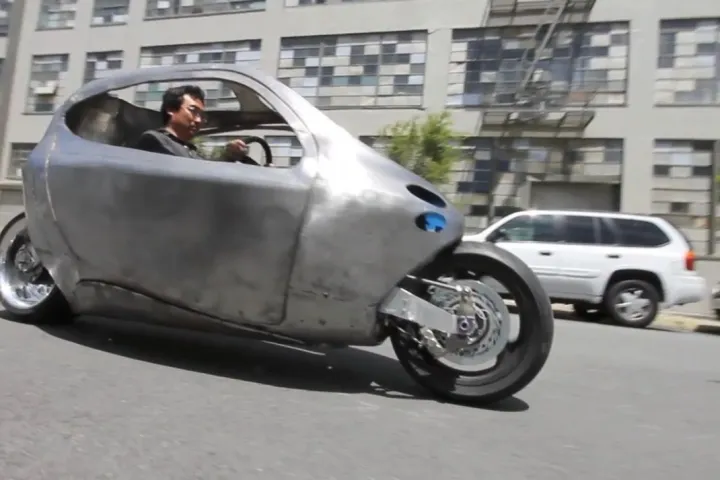 The C-1 prototype on the road in 2021