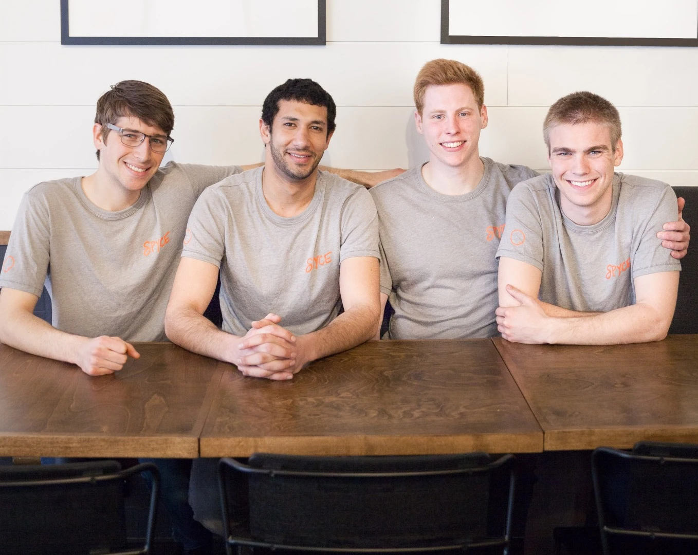 The Spyce co-founders, from left: Braden Knight, Michael Farid, Kale Rogers and Luke Schlueter