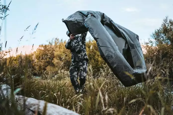 Inflatable rafts are a good way to lighten the load, and they might not come any lighter than the Rapid Raft from survival-gear specialists Uncharted