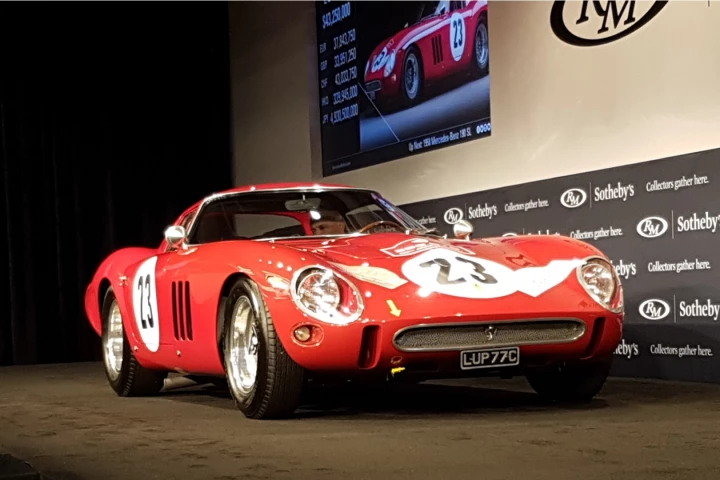 RM-Sotheby's set a new world record for a car at auction this evening (August 25, 2018) when a 1962 Ferrari 250 GTO sold for $44 million (hammer price - with buyers premium, the full price was $48,405,000).