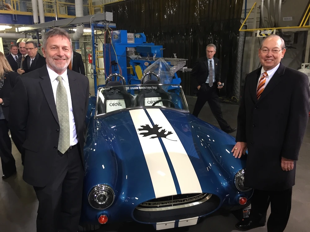 The ORNL Shelby Cobra at its VIP viewing