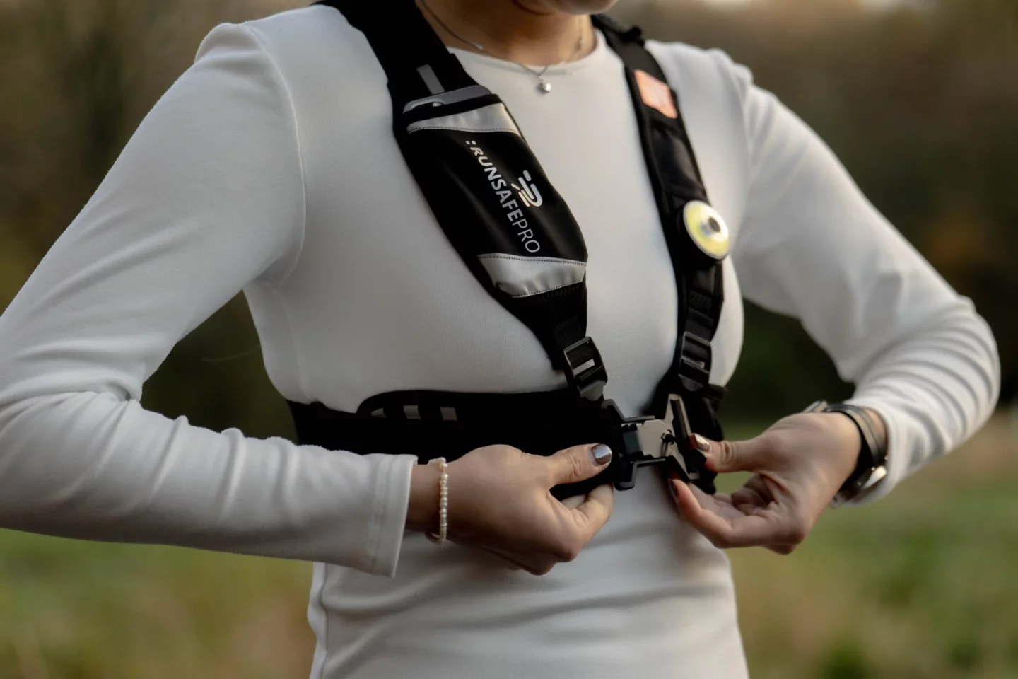 The vest comes in a single adjustable size