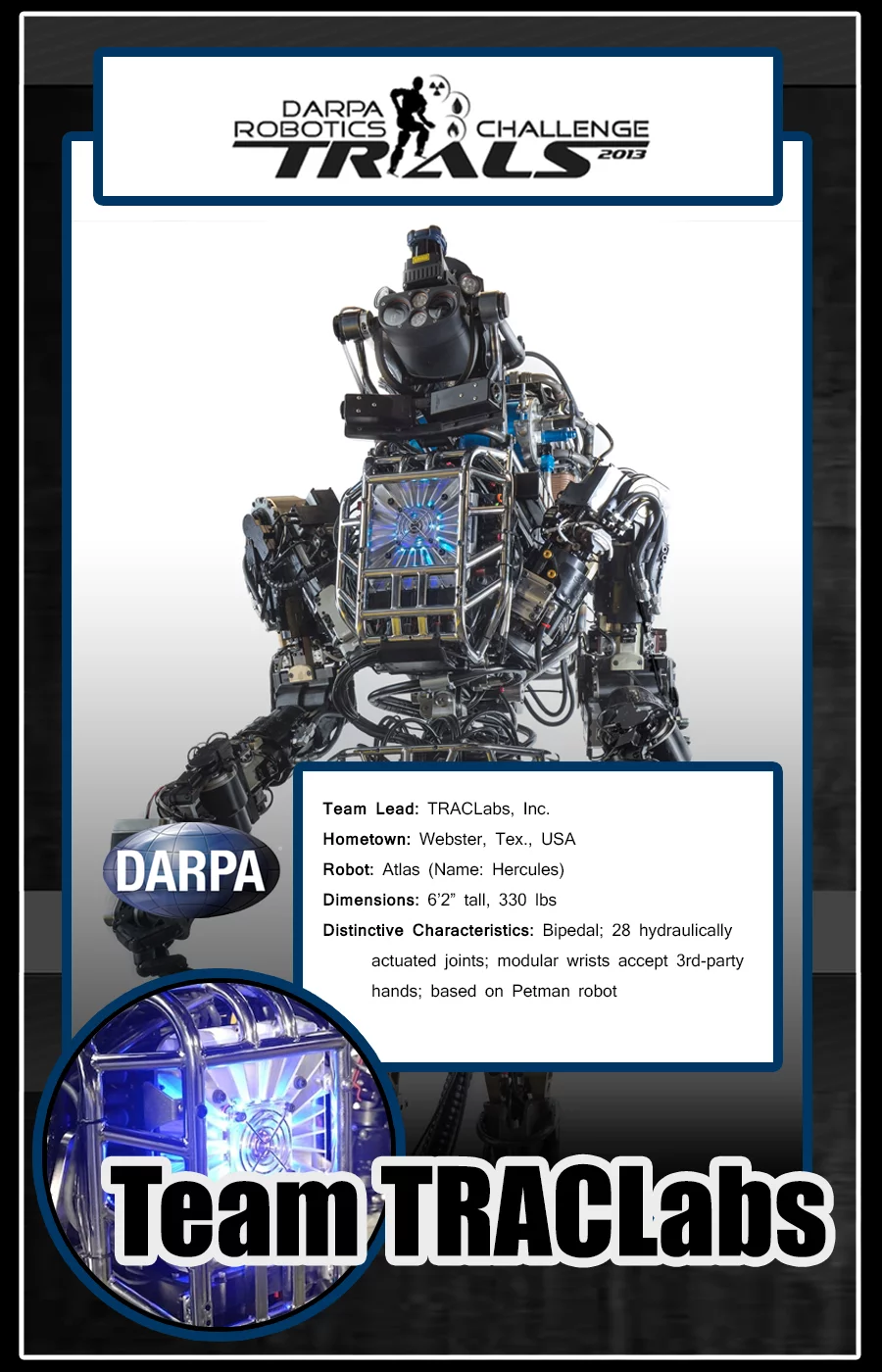 Team Trac Labs baseball card