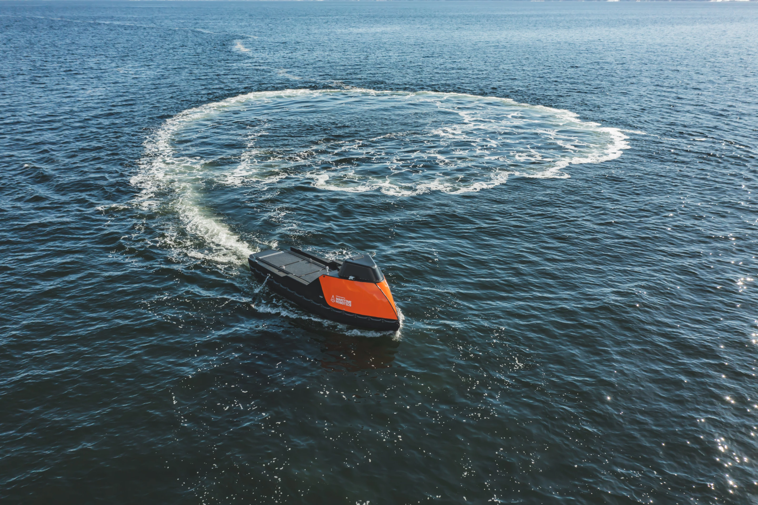 The Argus uncrewed survey and inspection vessel has a reported range of 2,500 nautical miles and an endurance of 25 days