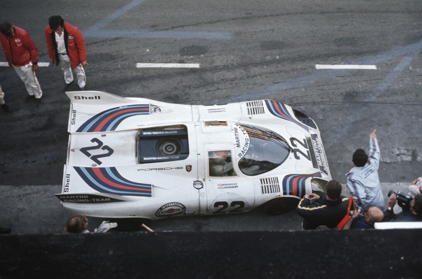 The RSR's "liquid metal chrome blue" color and number 22 paid tribute to the 1971 Le Mans winners