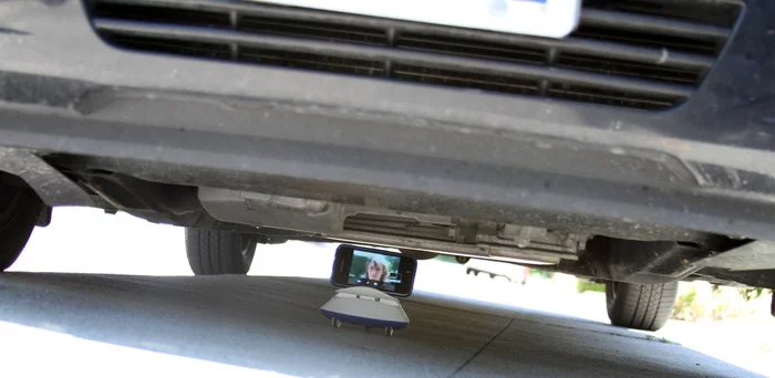 Botiful can also be used to look in tight spaces